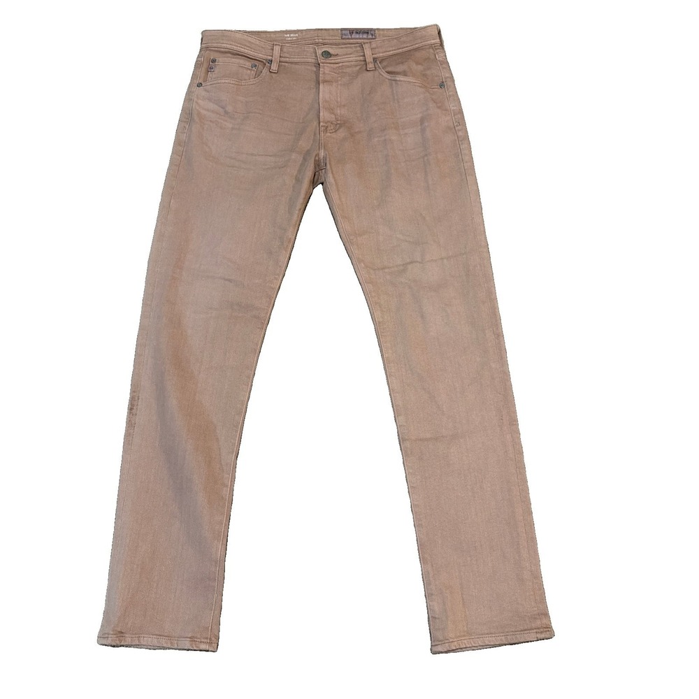 Adriano Goldschmied Tellis Jeans Modern Slim Dusty Rose AG-ED Denim Mens 34x32